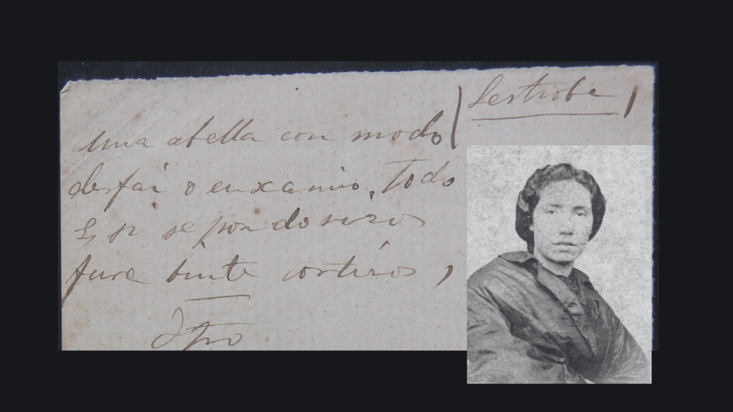 Catro cantares populares manuscritos por Rosalía de Castro
