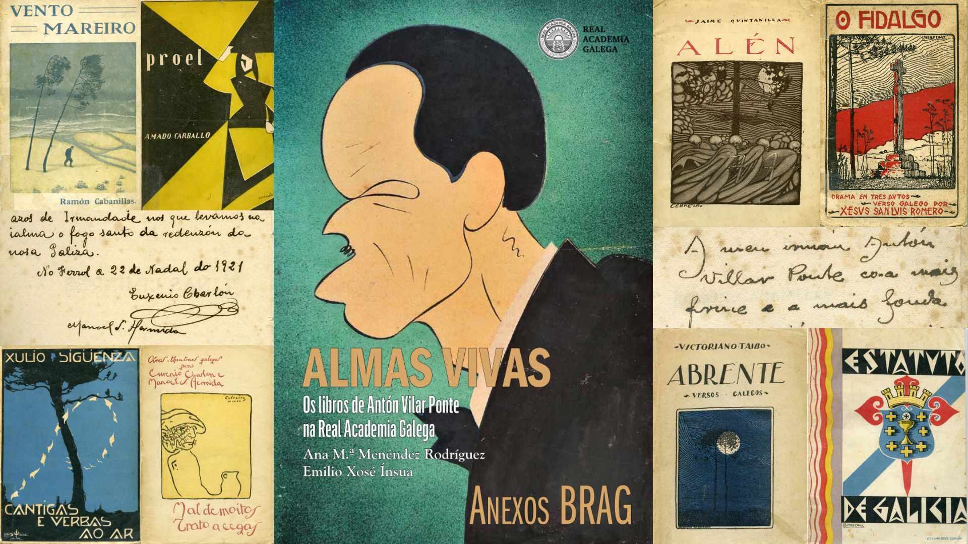 'Almas vivas', o libro sobre os libros de Antón Vilar Ponte na Academia