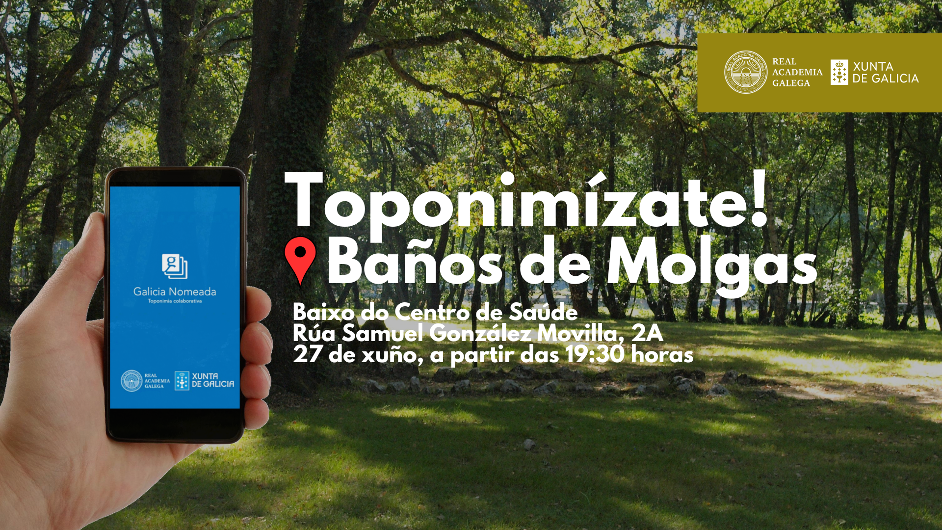 Baños de Molgas acolle este venres a campaña ‘Toponimízate’