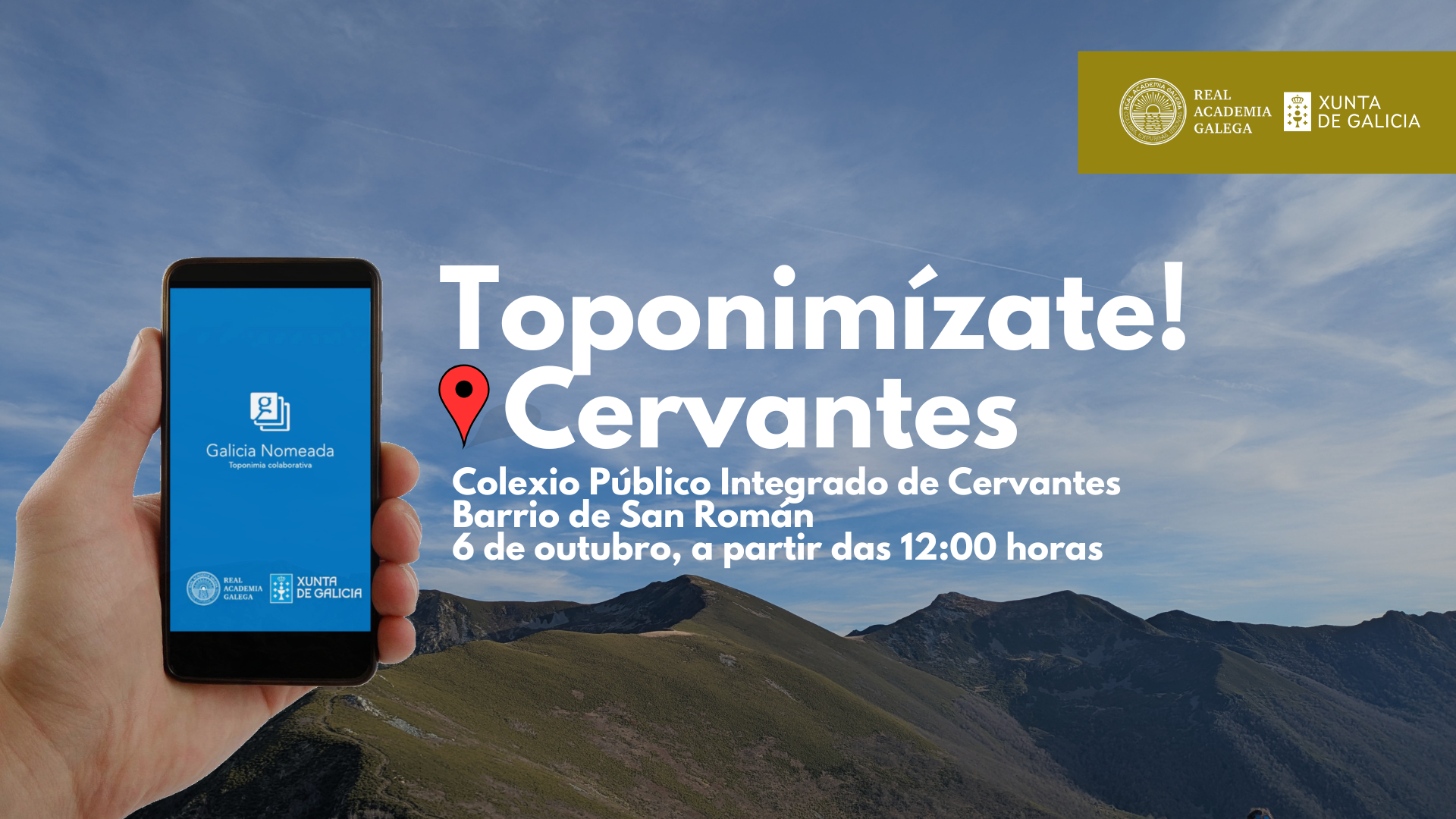 Toponimízate busca o 6 de outubro en Cervantes e Baralla colaboradores para Galicia Nomeada