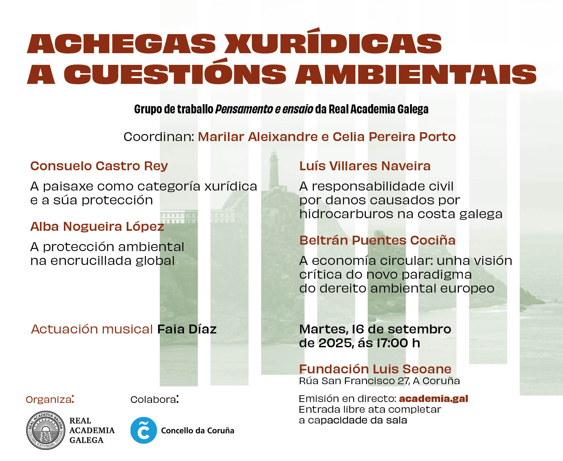 Xornada sobre achegas xurídicas a cuestións ambientais 