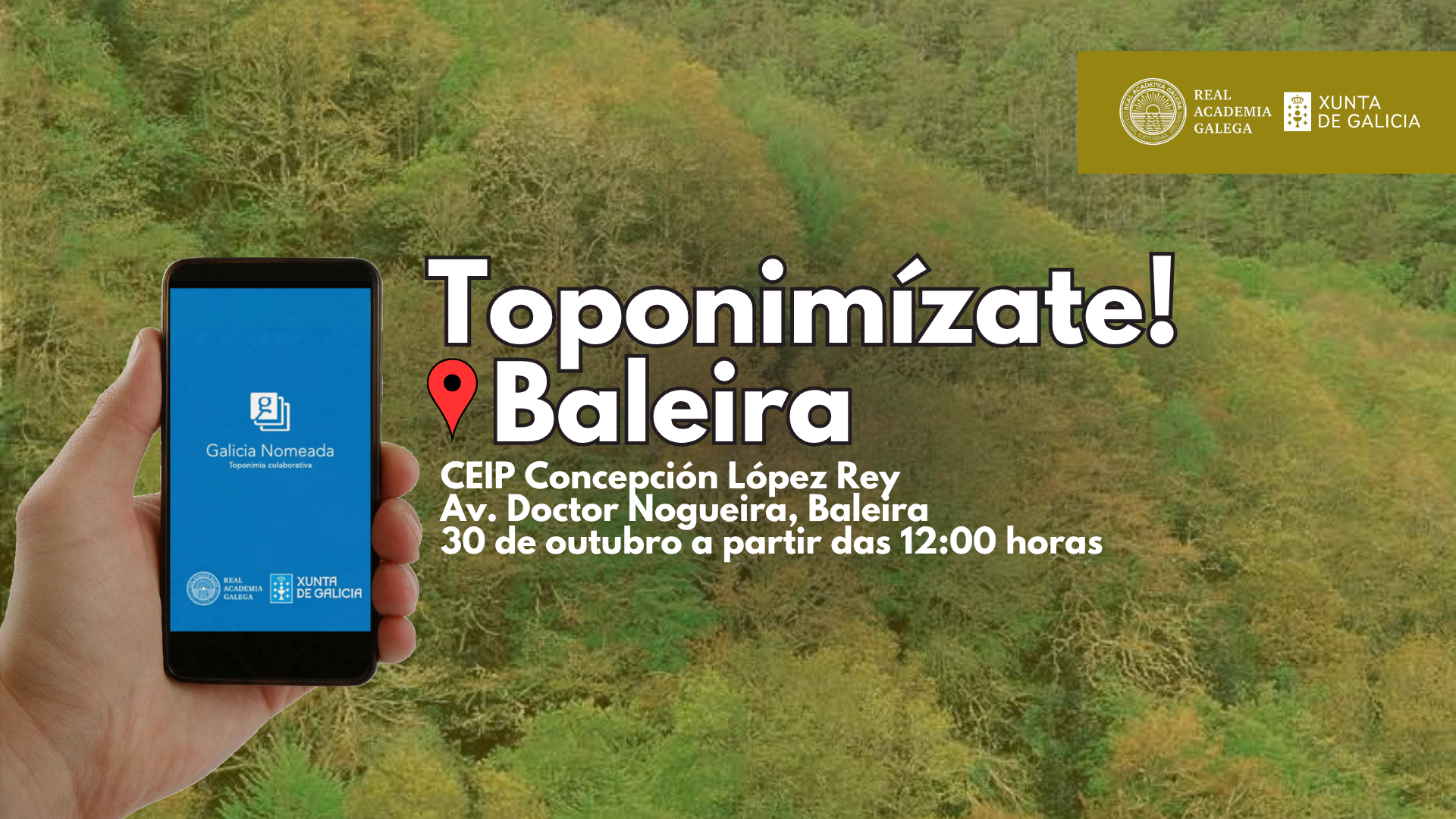 Baleira acolle este venres a derradeira charla de Toponimízate 2026