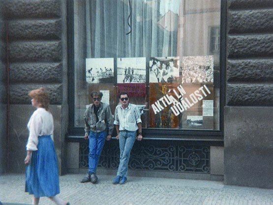 Lois Pereiro en 1987 en Praga. (Familia Pereiro)