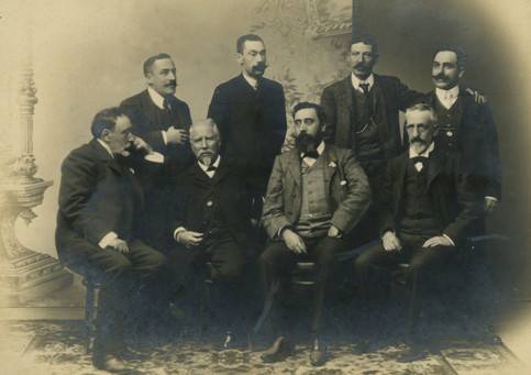 Retrato dos fundadores da Real Academia Galega