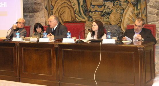 Víctor Freixanes, Ana Acuña, Alonso Montero, Malores Villanueva e Ramón Nicolás.
