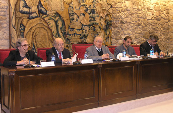 Luís Caparrós, Barreiro Fernández, Alonso Montero, Henrique Monteagudo e Emilio Xosé Insua
