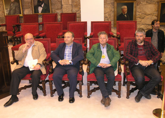 Luís G. Tosar, Armando Requeixo, Alfonso Blanco e Xosé Antón Cascudo