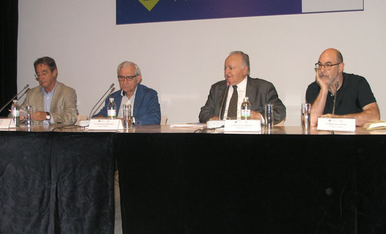 Xosé Díaz, Carlos Valle, Xesús Alonso Montero e Miguel Anxo Seixas