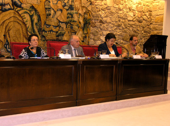 Rosario Álvarez Blanco, Xesús Alonso Montero, Pilar García Negro e Henrique Monteagudo