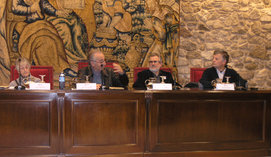 Engracia Vidal, Andrés Torres Queiruga, Victorino Pérez Preto e Afonso Blanco