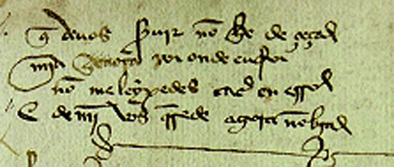 Fragmento dun manuscrito reproducido no libro