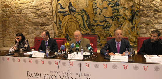 Mónica Montero, Xosé Luís Vilela, Alonso Montero, Rey Fernández Latorre e Camilo Franco