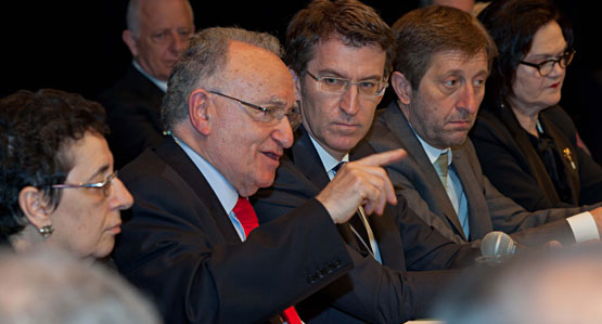 Álvarez Blanco, Alonso Montero, Núñez Feijoo e Regueira Fernández