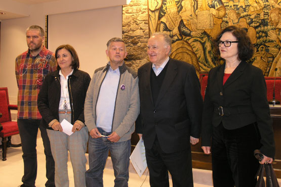 Xosé Antón Cascudo, Olga Aguiar, Alfonso Blanco Alonso Montero e Ledo Andión
