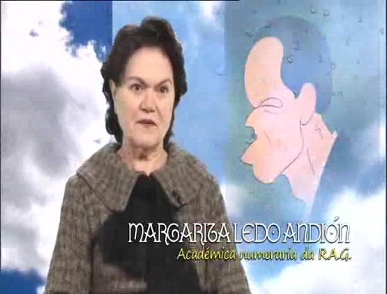 Margarita Ledo na súa intervención no programa 'Galicia letra a letra'