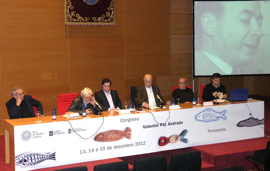 Camilo Nogueira, Xosé Manuel Beiras, Ramos Aguirre, Méndez Ferrín e Xabier Vence